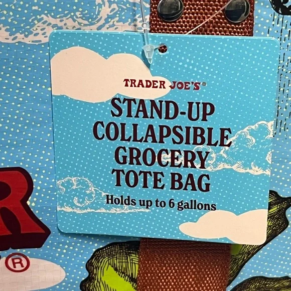 Trader Joe's Stand-Up Collapsible Grocery Tote Bag - Picture 3 of 11